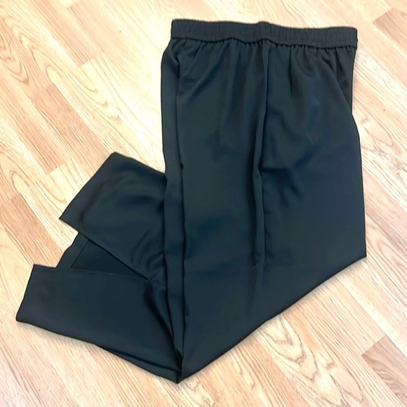Express,Noir Palazzo Pants,Split Ankle, Elastic Waist,Excellent Condition,Size L - Picture 1 of 9